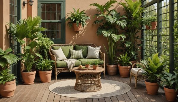 Aménager un coin de verdure chaleureux près de la terrasse