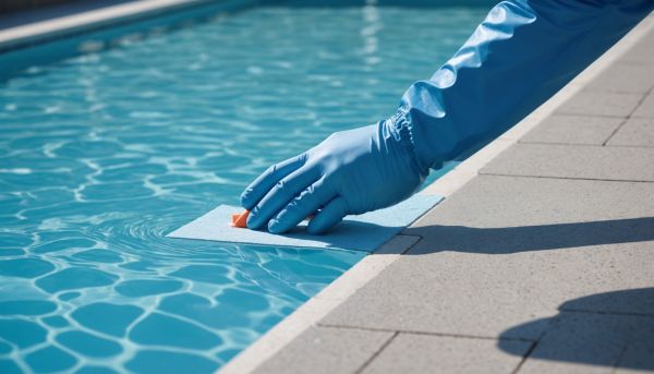 Nettoyer la ligne d eau avec un produit adapté aux parois