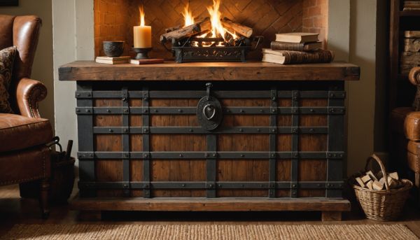 Pourquoi installer un grand coffre à bois près du foyer
