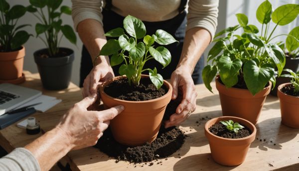 Quel terreau enrichi choisir pour rempoter vos plantes vertes