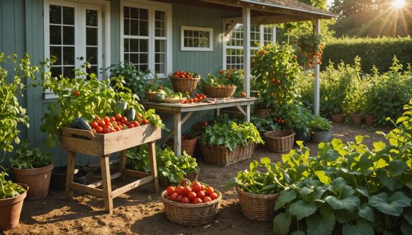 Récolter les derniers légumes de saison au jardin potager